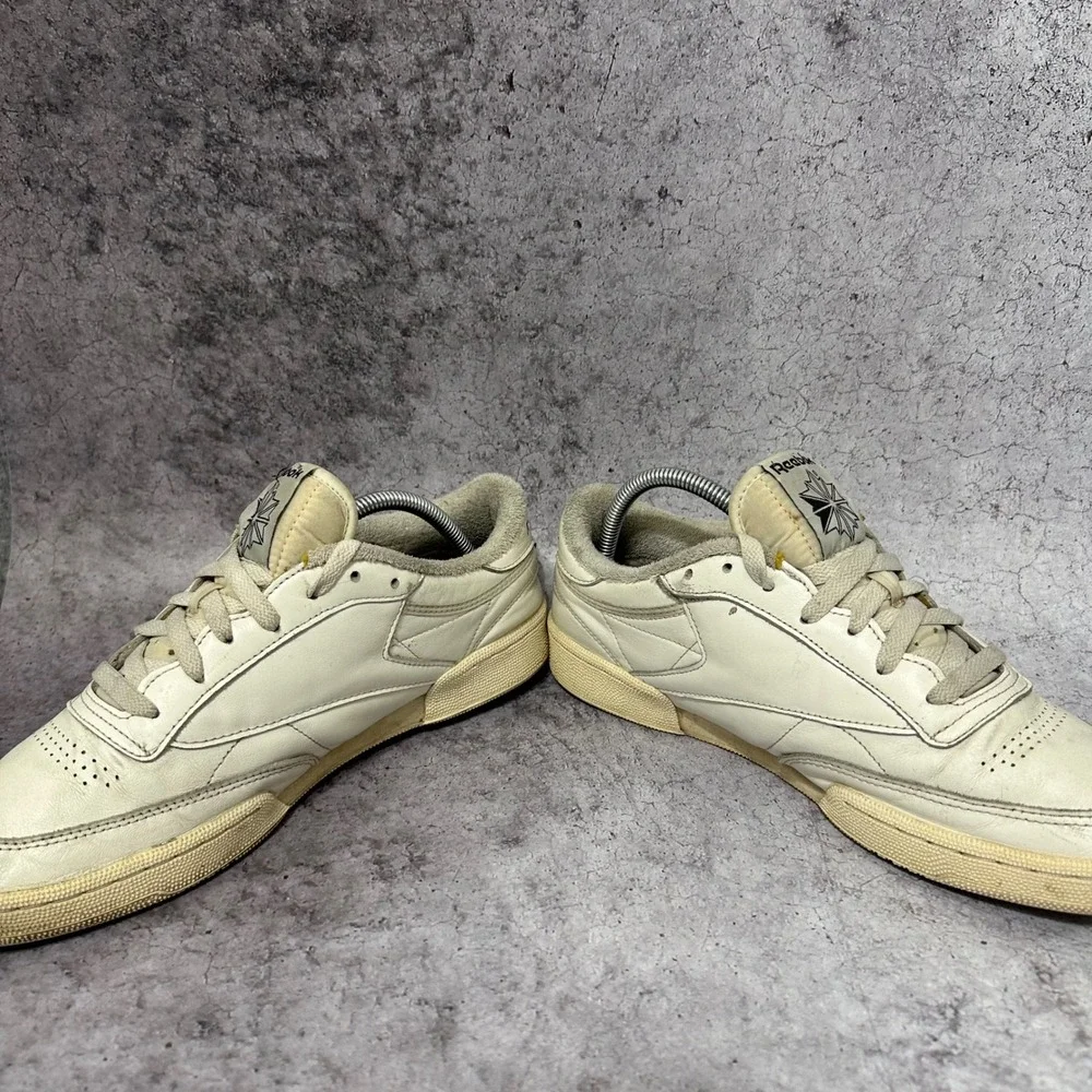 Reebok Club C 85 Vintage Made in USA Sneakers Mens 10.5 Chalk White Leather